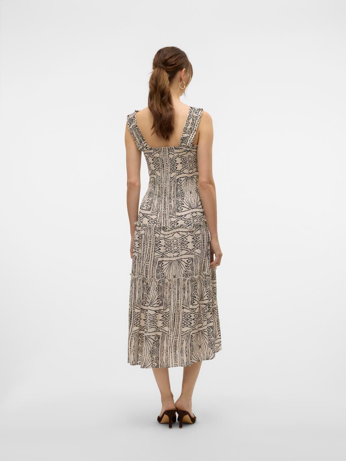 VMMENNY Long Dress - Oatmeal - VERO MODA & VILA Bergvik